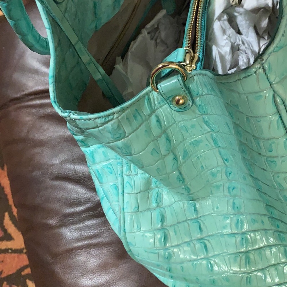 🎉🎉🎉💙HOST PICK NWT Color Mint La Scala Brahmin - Picture 7 of 8
